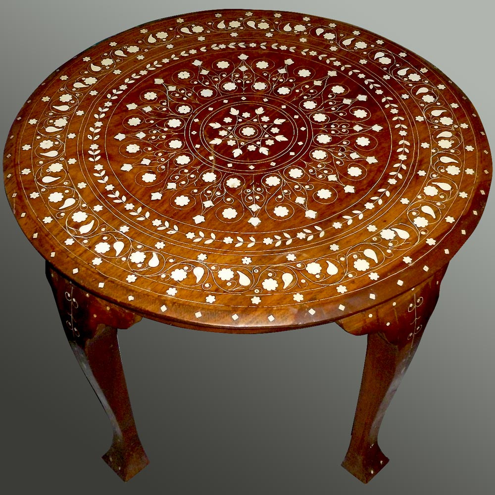 Oriental round deals coffee table